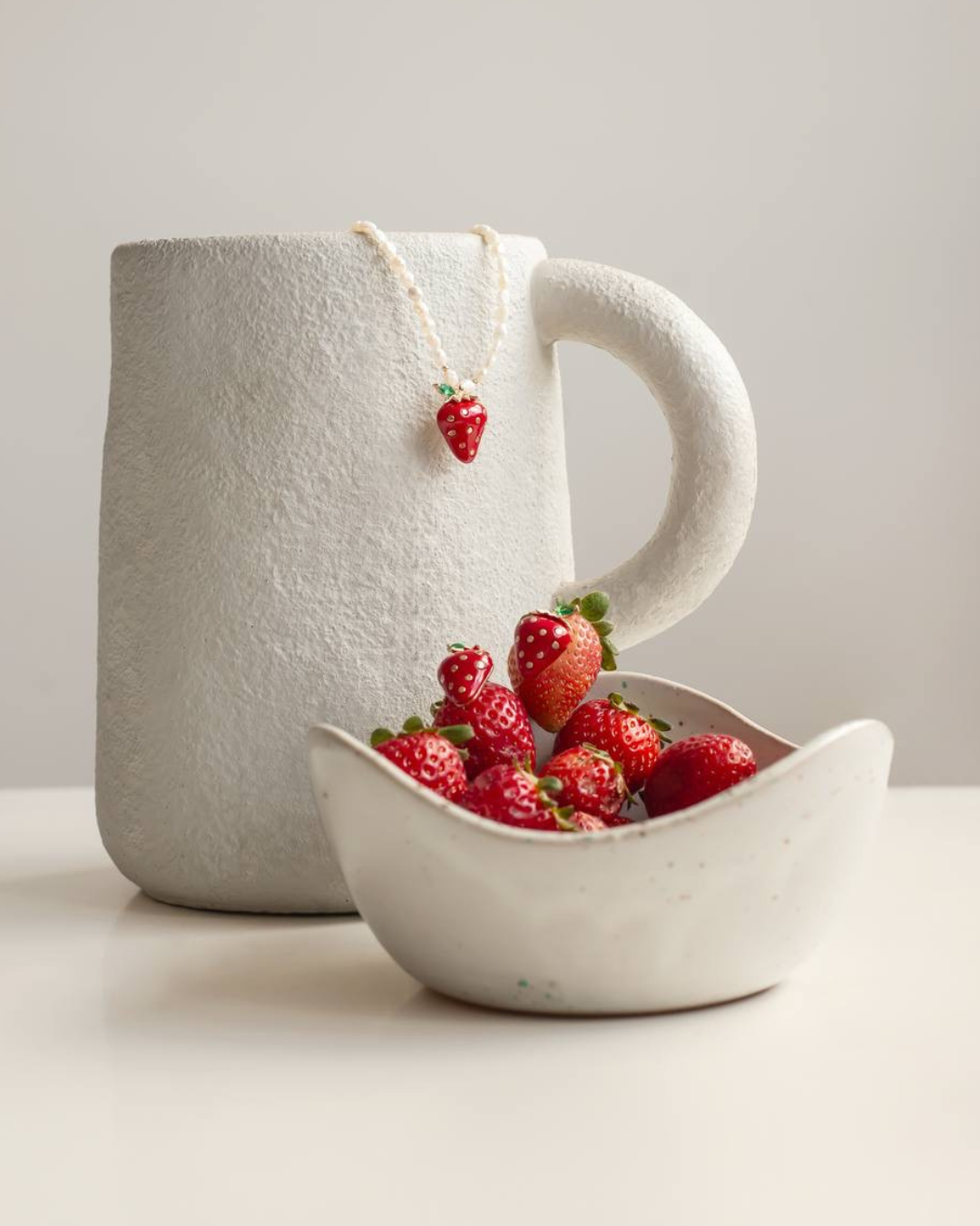 Boucles d’oreilles Fraise