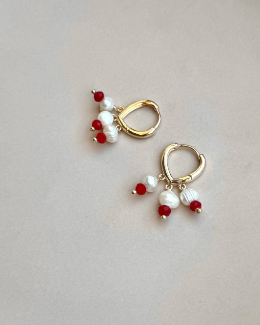 Boucles d’oreilles frutas vermelhas